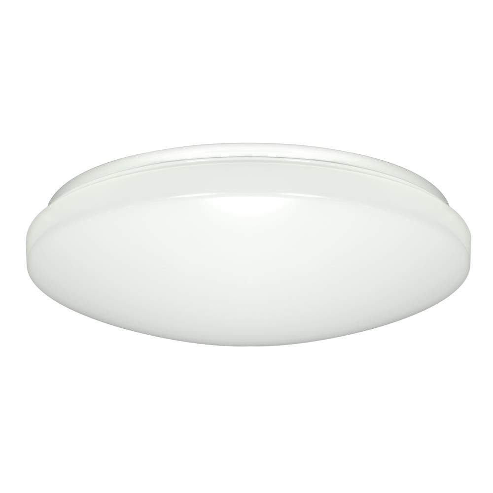 Nuvo Lighting 62/797  14" Flush Mounted LED Light Fixture; White Finish; With Occupancy Sensor; 120-277 Volts in White Finish